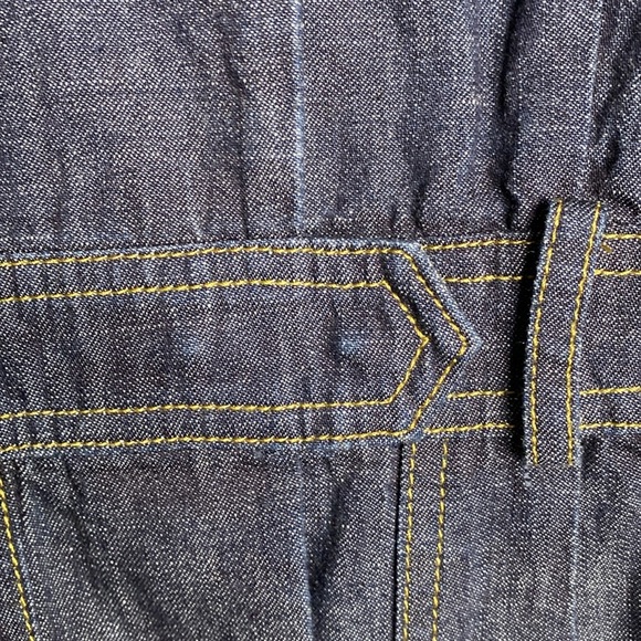 Tomas Maier Denim Snap Shirt Dress with‎ Patch Pockets - Picture 4 of 6